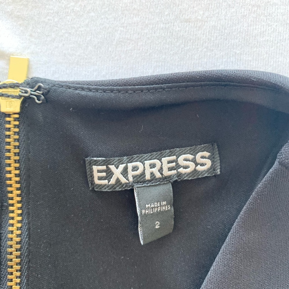black formal EXPRESS dress - Picture 2 of 4